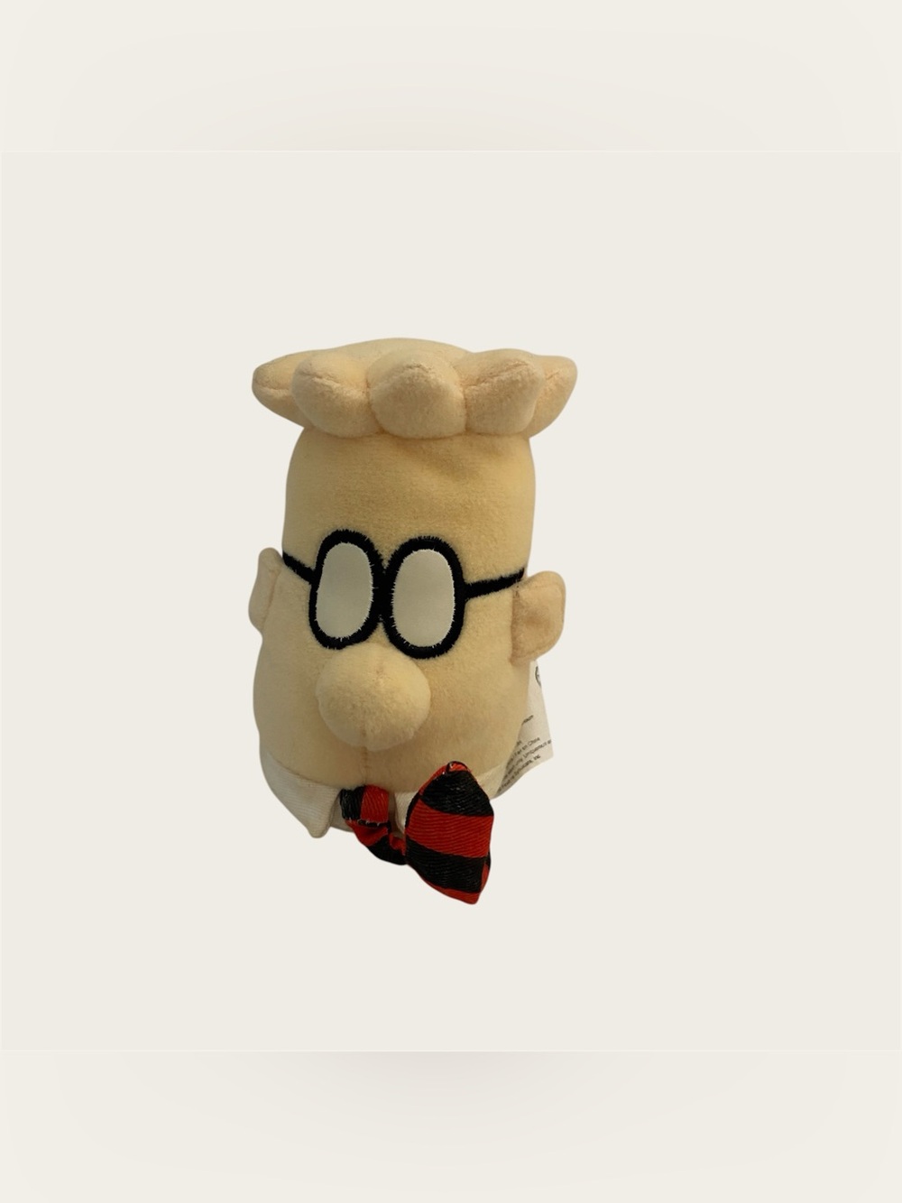 Dilbert Plush Silly Slammers No Sound Stuffed Head Toy 4.75" Collectible 1990s